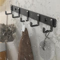 Wall Black Hooks Bathroom Towel Robe Hanger Rack Door Key Coat Clothes Hanging Holder Save Space Hook Bathroom Kitchen Accessory. 