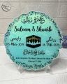 Customised Umrah Mubarak Resin Plaque. 
