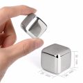 4/6/8Pcs Stainless Steel Ice Cube Set Reusable Whiskey Stone Ice Cubes for Whiskey Wine Cooling Cubes Ice Cubes Party Bar Tools.