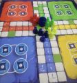 2in1 ludo 4-6 player ludo with goti playing wooden board game for childern mind. 