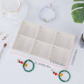 1PC, Flocking Jewelry Box Jewelry Tray, Color: Beige. 