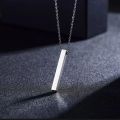 3pcs/Set Locket Set For Men Fashion Trendy Stainless steel Bar Stick Locket +Stainless steel Silver  Chain Braclate +Titanium Stainless steel Silver Ring For Men Neve Fade Color. 