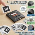 2.5" To 3.5" SSD HDD Metal Adapter Mounting Bracket Hard Drive Holder For PC.