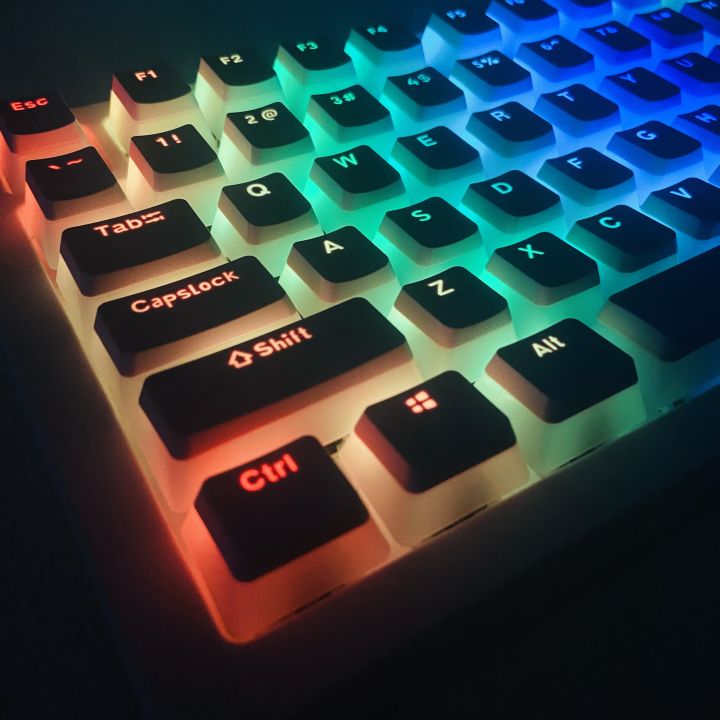Pudding Keycaps Transparent OEM PBT Key Caps for Gaming Keyboard Custom ...