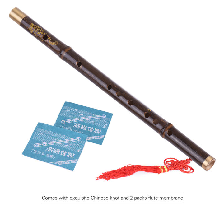 Professional%20Black%20Bamboo%20Dizi%20Flute%20Traditional%20Handmade%20Chinese%20Musical%20Woodwind%20Instrument%20Key%20of%20D%20Study%20Level%20-%20Image%202