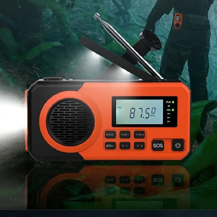4000mAh%20Portable%20Emergency%20Solar%20Power%20Radio%20Hand%20Crank%20Charging%20AM/FM%20Weather%20Radio%20Led%20Reading%20Flashlight%20Bank%20Phone%20Charger%20-%20Image%207