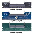 DDR3 DDR4 to SO-DIMM Adapter Connectors Laptop RAM Memory DDR3/4/5 Sodimm to Dimm Riser 240pin 288pin DIMM Card for Desktop. 