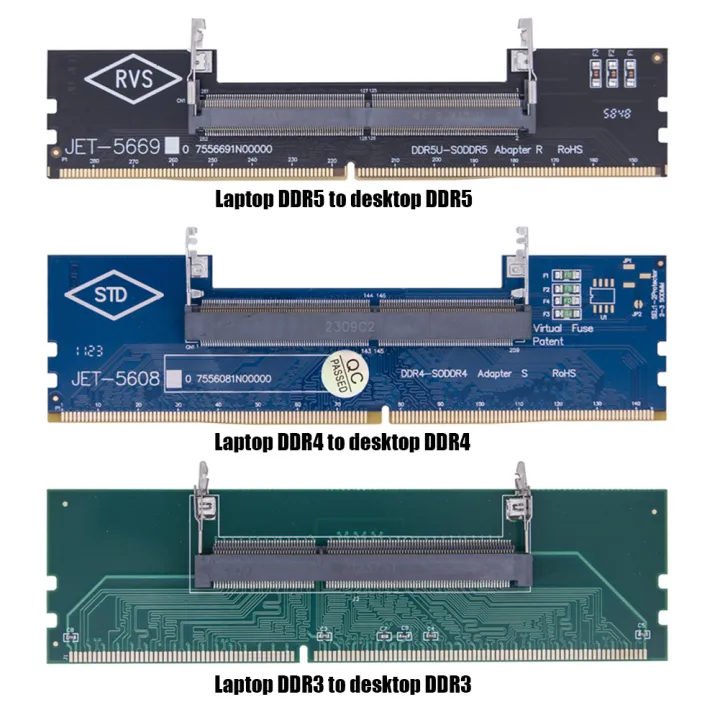 DDR3%20DDR4%20to%20SO-DIMM%20Adapter%20Connectors%20Laptop%20RAM%20Memory%20DDR3/4/5%20Sodimm%20to%20Dimm%20Riser%20240pin%20288pin%20DIMM%20Card%20for%20Desktop%20-%20Image%205