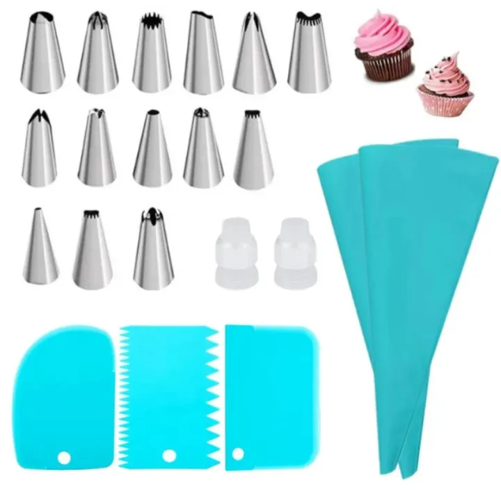 124/40/21PCS%20Piping%20Bags%20and%20Tips%20Set%20Cake%20DIY%20Decorating%20Kit%20with%20Stainless%20Steel%20Nozzle%20Reusable%20Silicone%20Pastry%20Baking%20Tool%20-%20Image%207