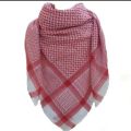 Falasteeni Rumaal - Embroidered Red and Black or plain White Rumaal - Arabic Shemagh. 
