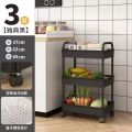 Multi-Purpose Kitchen Storage Trolley Rack with 5-Tier Shelves | Rolling Utility Cart with Wheels | Bathroom Organizer | Portable Plastic Storage Shelf for Vegetables, Fruits, Spices, Toiletries, and Office Supplies | 5 layer Trolley |. 
