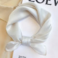 Red Solid Silk Square Scarf Women Satin Bandana Print Scarves Head Band Fashion Lady Hair Shawl Wrap Female Neckerchief Hijab. 