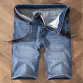 5 Models Summer Shorts Jeans Men Denim Pants Stretch Light Blue Fashion Design Men's Jeans Slim Straight Male Short Jeans Hombre.
