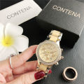 Luxury Top Brand Watches for Women Fashion Rhinestone Women Quartz Watch Elegant Rose Gold Ladies Bracelet Clock Montre Femme. 