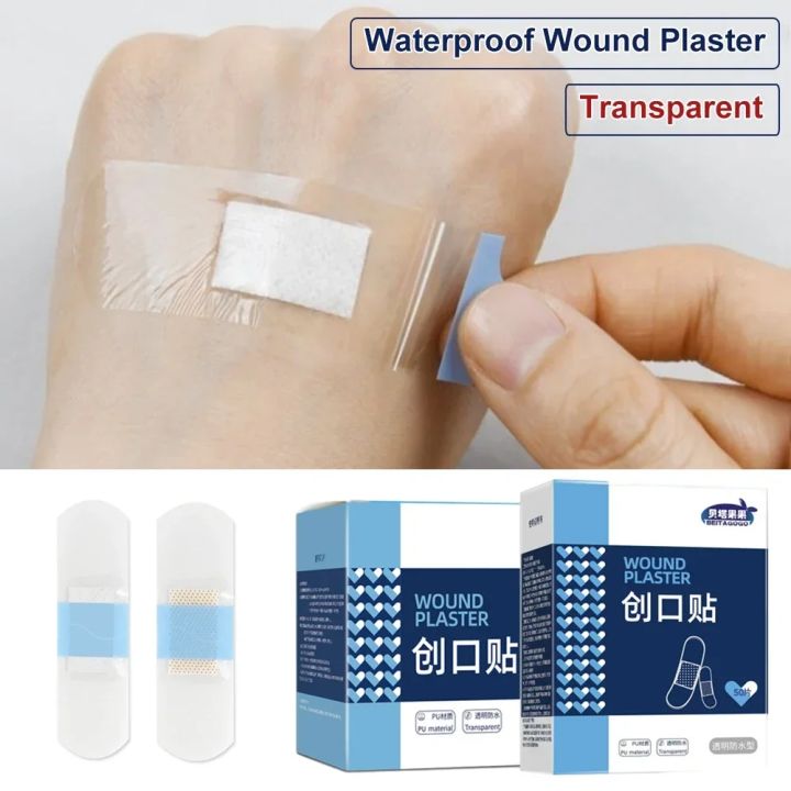 50/120Pcs%20Waterproof%20Band-Aid%20Wound%20Dressing%20Medical%20Transparent%20Hemostatic%20Tape%20for%20Swimming%20Bath%20Wound%20Care%20Protect%20First%20Aid%20-%20Image%204