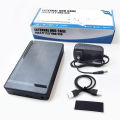 2.5" 3.5" SATA To USB 3.0 Hard Drive Enclosure Tool-Free External HDD Case For Laptop Desktop PC.