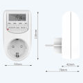 EU Plug Timer Switch Digital Power Socket Energy Saving Adjustable Kitchen Timer Outlet Week Hour Programmable Timing Socket. 