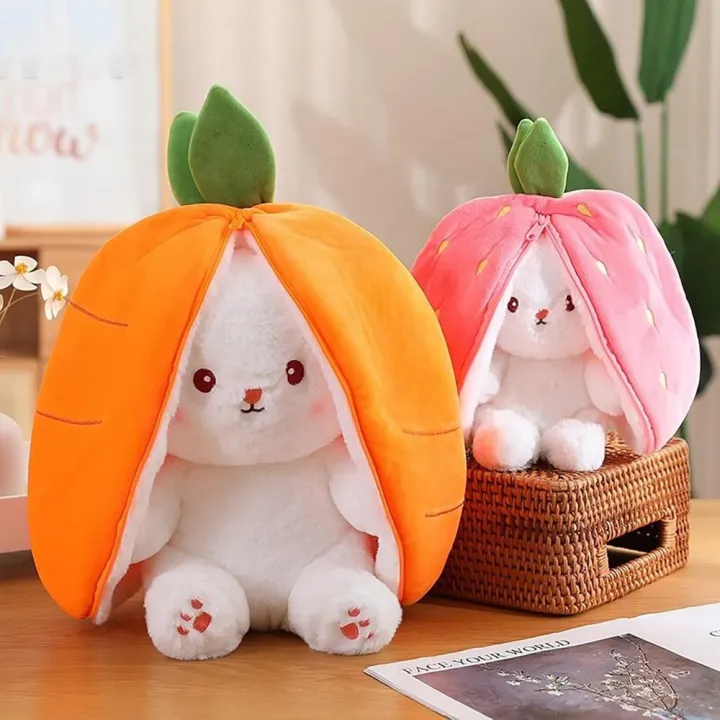 Bunny%20Plush%20Doll%20Toy%20Pillow,%20Reversible%20Carrot%20Strawberry%20Bunny%20Stuffed%20Animal%20with%20Zipper,%20Cute%20Rabbit%20Decoration%20for%20Kids%20-%20Image%206