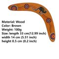 Wooden Boomerang Sports Throwback V Shaped Boomerang Flying Disc Throw Outdoor Game Toys for Kids Adult Interactive Playing Prop. 