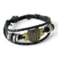 Attack on Titan - Investigation Corps Logo Bracelet - Leather Weaving Handpiece.