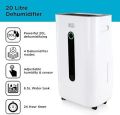 BLACK+DECKER Extra Large High Performance 20 Litre Dehumidifier, 4-in-1 Functionality, 24 Hour Timer, LED Touch Screen Display, 6.5 Litre Water Tank, in White. 