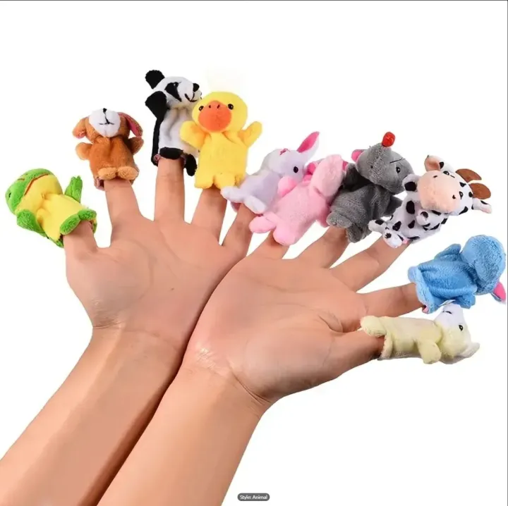 1/5/10%20Pcs%20Cartoon%20Hand%20Doll%20Finger%20Puppet%20Baby%20Children%20Story%20Early%20Education%20Soothing%20Doll%20Plush%20Toy%20-%20Image%207