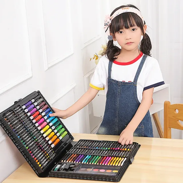 168/150%20pcs%20colouring%20kit,%20Painting%20&%20Drawing%20Art%20Box%20consits%20Oil%20pastels,%20Crayons,%20%20Pencil%20colours%20,%20Markers%20,water%20colours,%20paper%20pins%20,%20sharpner%20etc%20kids%20multifunctional%20box%20set%20creative%20school%20gift%20stationery%20-%20Image%207