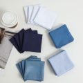 5 Packs of Mixed Colors, Unisex Pure Cotton Handkerchiefs, Cotton Yarn-Dyed Handkerchiefs, Wedding Men and Women, Souvenir Supplies, Party Table Mats. 