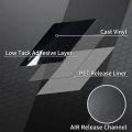 PET Piano Black Glossy Vinyl Wrap Film Gloss Black Self Adhesive Vinyl Sticker Bubble Free Vehicle Window Trim Mirror. 