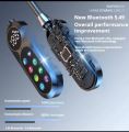 Neckband Earphones HD Screen Bluetooth 5.4 Headphones TWS Wireless Headsets HiFi Stereo Waterproof Earbuds Support TF Card. 