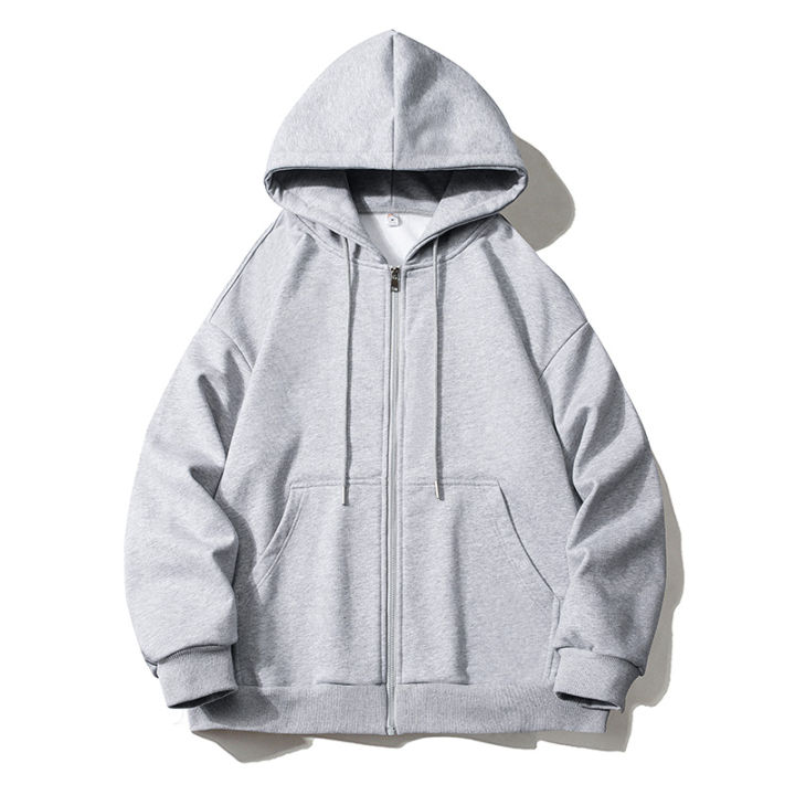 Loose%20casual%20American%20BF%20hoodie%20jacket%20light%20gray%20simple%20solid%20color%20cardigan%20trendy%20men's%20autumn%20new%20style%20-%20Image%206