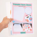5pcs/10pcs Printable White Cotton Canvas Fabric for Inkjet Printer, A4 Size  Cloth for Image Printing. 