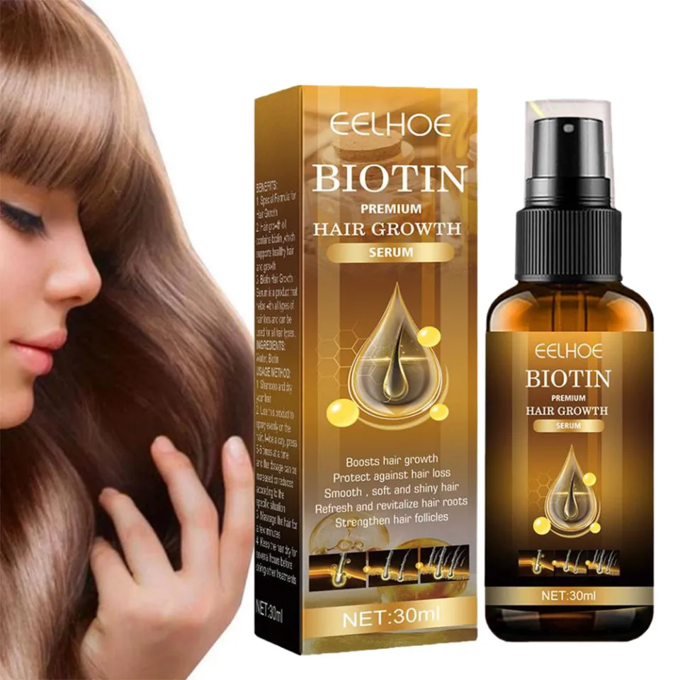 EELHOE Biotin Hair Spray For Man Women 30ml Repair Damage Restore Oil Scalp  Repair Serum Spray Thicken Hair Care | Daraz.com.bd