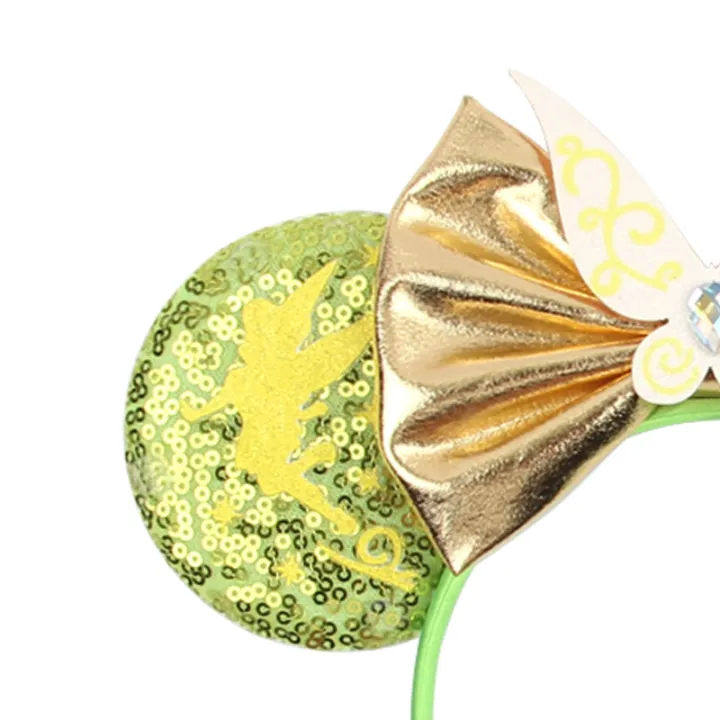 1pc%20Disney%20Headband%20Green%20Shimmering%20Fairy%20Wings%20Gold%20Bow%20Gemstone%20Embellishment%20Theme%20Park%20Role-playing%20Party%20Hair%20Accessories%20-%20Image%202