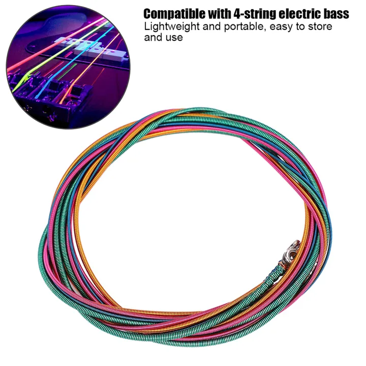4%20Colorful%20String%20Electric%20Bass%20Strings%20Set%20Guitar%20Strings%20Set%20Light%20Gauge%20.046%20To%20.100%20DIY%20Stainless%20Steel%20Strings%20Set%20-%20Image%202