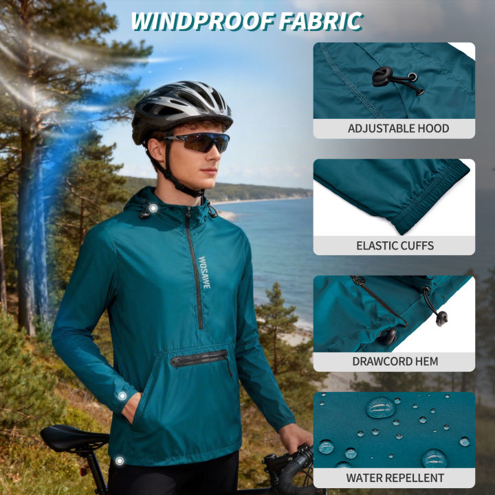 WOSAWE%20Men's%20Cycling%20Jacket%20Windbreaker%20Hooded%20Jacket%20Bike%20Wind%20Cutter%20Vest%20Windproof%20Short%20Winds%20Cycling%20Rainproof%20Jacket%20-%20Image%206