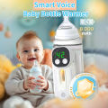 JUSTLANG Smart Voice Control Baby Bottle Warmer 7 Heat Level 8000mAh Multifunction Breast Milk Warmer Accurate Temperature. 