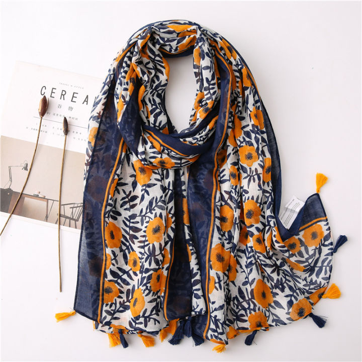 2024%20Designer%20Brand%20Women%20Scarf%20Classical%20Print%20Lady%20Shawls%20Cotton%20Feeling%20Soft%20Oversize%20Hijabs%20Neck%20Headband%20Tassel%20Foulard%20-%20Image%206