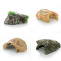 Reptile Hiding Hole Climbing Sunbathing Platform Turtle Hiding Hole Resin Decoration And Scenery Fish Tank Aquarium Landscape. 