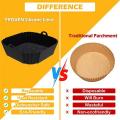 1pcs Air Fryer Silicone Liners Square Airfryer Liners Reusable Air Fryer Accessories Replacement for Parchment Airfryer Liners. 