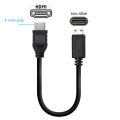 Mini HDMI cable 4K 60Hz HDMI 2.0 Mini HDMI to HDMI cable adapter Mini HDMI male to HDMI female cable Coupler Adapter. 