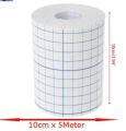 Safty Non Woven Dressing Fix Roll 10cm × 100cm | Breathable medical tap | non-woven adhesive dressing Medical Fixation Bandage. 
