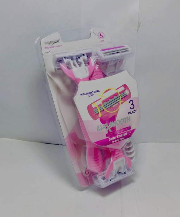 MaxMooth%20ladies%20razor%203%20Blade%20Razor%20%206%20pcs%20made%20in%20China%20-%20Image%203