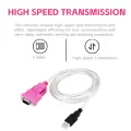 USB to RS232 DB9 Serial Cable 9-pin Shielding High Speed Data Transmission Dual Chip Computer Printer Scanner. 