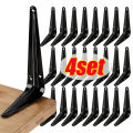 L-Shaped Triangular Shelf Bracket Heavy Duty Wall Mounted Joint Angle Brackets For Floating Shelves Furniture Hardware Tools.
