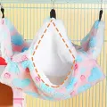 Hamster Hammock Small Pet Hanging Bed Double Warm Thickened Honeybug Flying Squirrel Guinea Pig Hammock Pet Cage Accessories. 