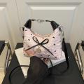 Mini Compact Handbag Women's Niche High-end Bow Dumpling Bag Shoulder Messenger Bag.