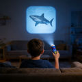 Children's projector story machine early education cognition bedtime story lighting pattern projection flashlight toy. 