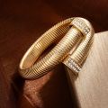 European and American Ins Internet celebrity elastic bracelets with unique style, fashionable, simple and high-end stainless ste. 