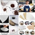 Coffee Filters Cone Shape Disposable Drip Coffee Powder Filter Papers Coffee Cup Strainers Replacement Tea Coffee Filter. 